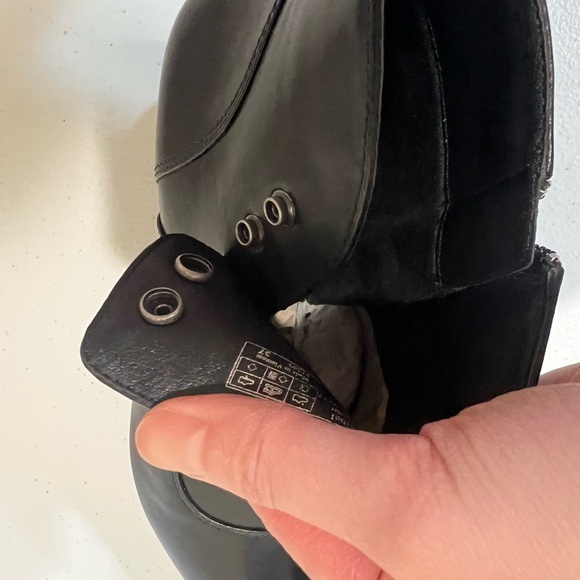 Josef Seibel black leather bootie ankle boots 37 US 6 6.5 - Picture 7 of 9